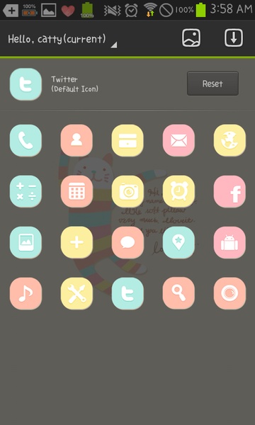Hello, catty Go Launcher EX - Preview 1