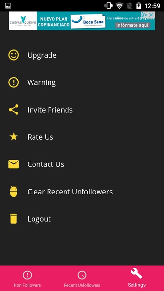 Non Followers for Instagram - Preview 2