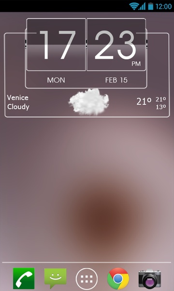 3D flip clock & world weather widget theme pack 6 - Preview 3
