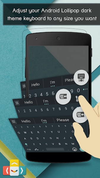ai.type Lollipop dark Keyboard - Preview 3