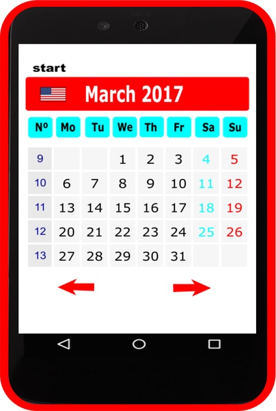 US Calendar 2017 - Preview 1