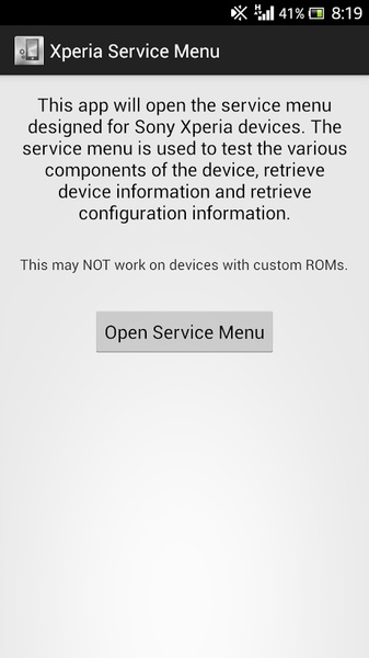 Xperia Service Menu - Preview 2