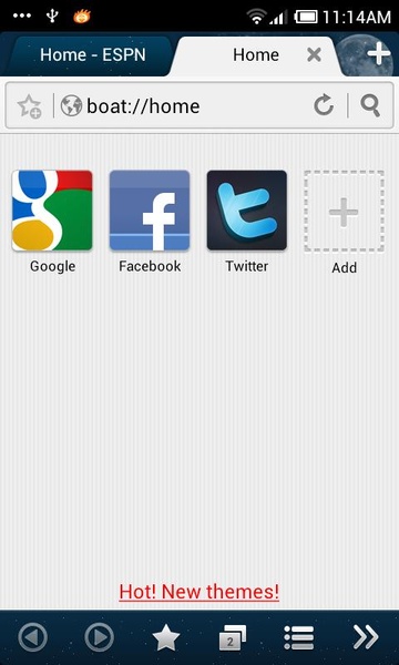 Starry Night Boat Browser Theme - Preview 6
