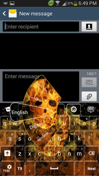 Fire Flame Keyboard - Preview 2