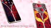 Rose gold lock screen zipper screenshot 5