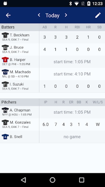 MLB Scores - Preview 7