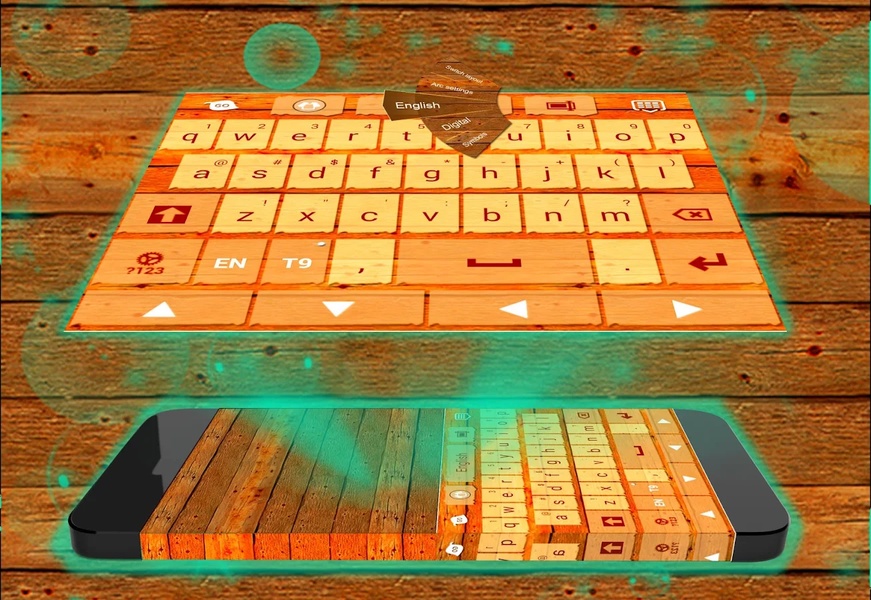 Wood Keyboard Theme - Preview 3