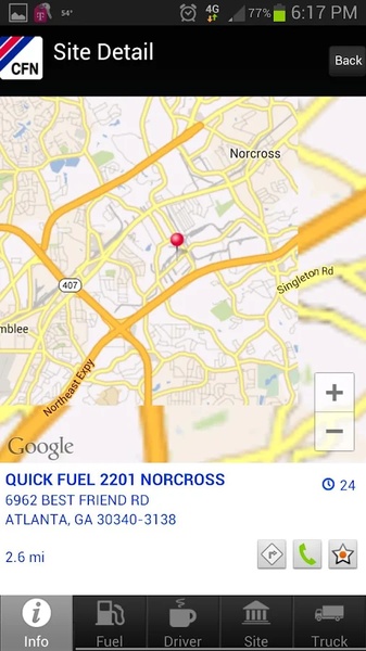 CFN Site Locator - Preview 2