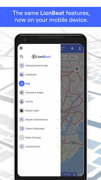 Schermata dell'app Lionbet che mostra l'interfaccia di gioco con una slot machine