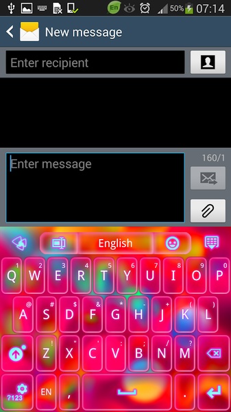 GO Keyboard Color Bubble Theme - Preview 5