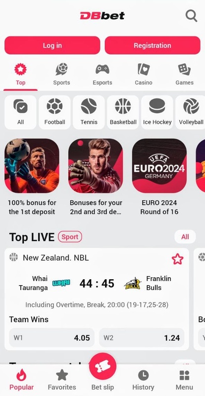 DBbet Screenshot 1