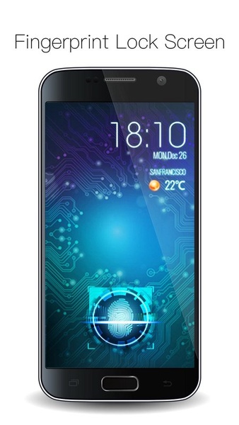 Fidget Spinner Fingerprint lock Screen - Preview 7