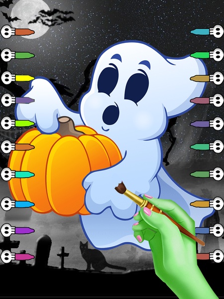 Halloween Coloring Book - Preview 10