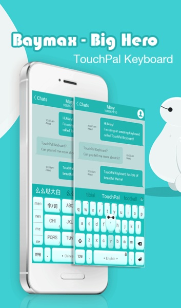 Baymax Big Hero TouchPal Theme - Preview 7