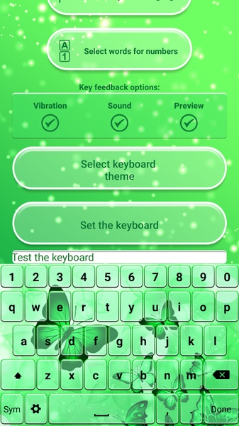 Neon Green Emoticon Keyboard - Preview 3