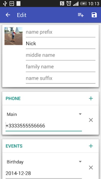Contacts VCF - Preview 7