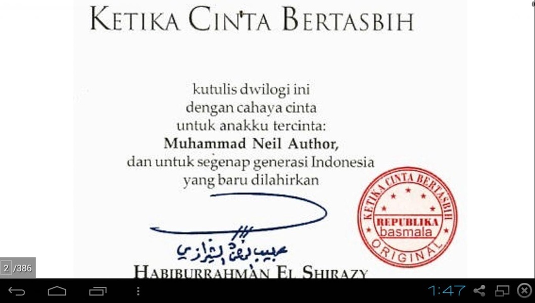 Novel Ketika Cinta Bertasbih - Preview 1