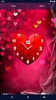 Love Hearts Clock Wallpaper screenshot 2