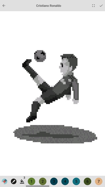 Pixel football logos : Sandbox color by numbers - Preview 5