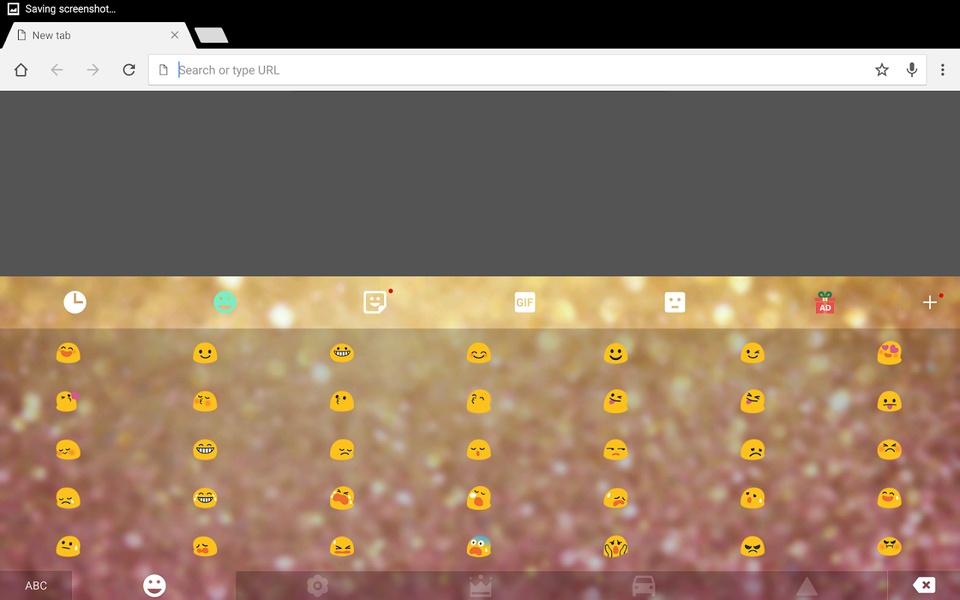 GO Keyboard Glitter Theme - Preview 1