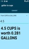 gallon to cups converter screenshot 2