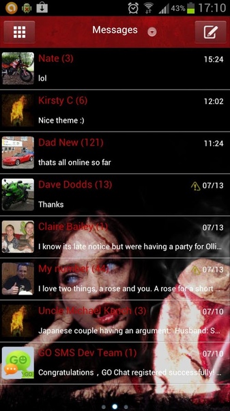 GOSMS Pro Atreyu Theme - Preview 5