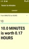 hours to minutes converter screenshot 2