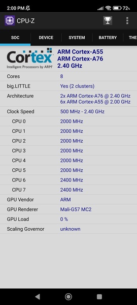 Cpu-Z สำหรับ Android - ดาวน์โหลด Apk จาก Uptodown