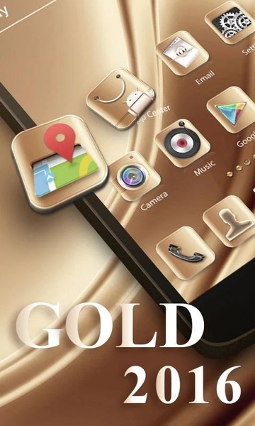 Gold2016 GOLauncher EX Theme - Preview 5