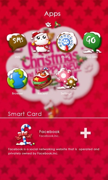Christmas Cat GOLauncher EX Theme - Preview 3