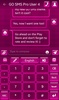 GO Keyboard Hot Pink Theme screenshot 2