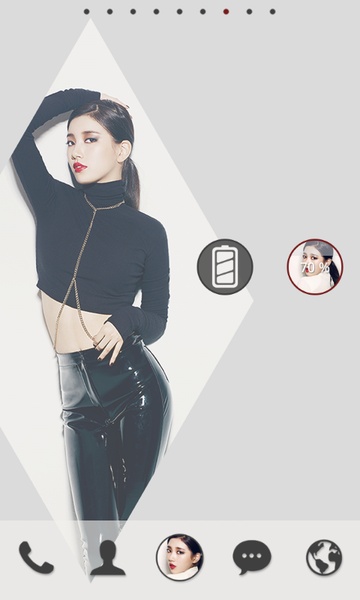 miss A SUZY launcher theme - Preview 1