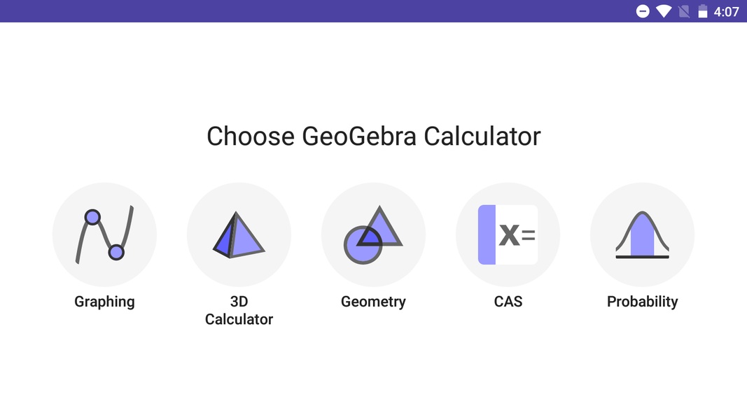GeoGebra Calculator Suite - Preview 1