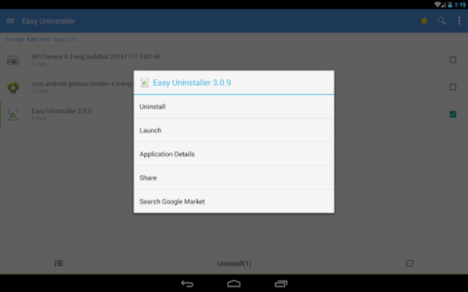 Easy Uninstaller App Uninstall - Preview 2