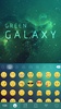 Green Galaxy Keyboard Theme screenshot 2