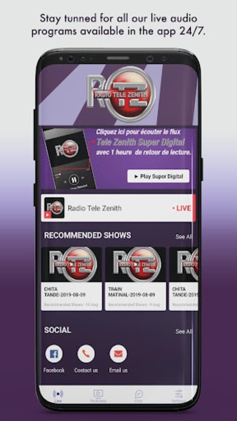 Radio tele zenith live online deals radio