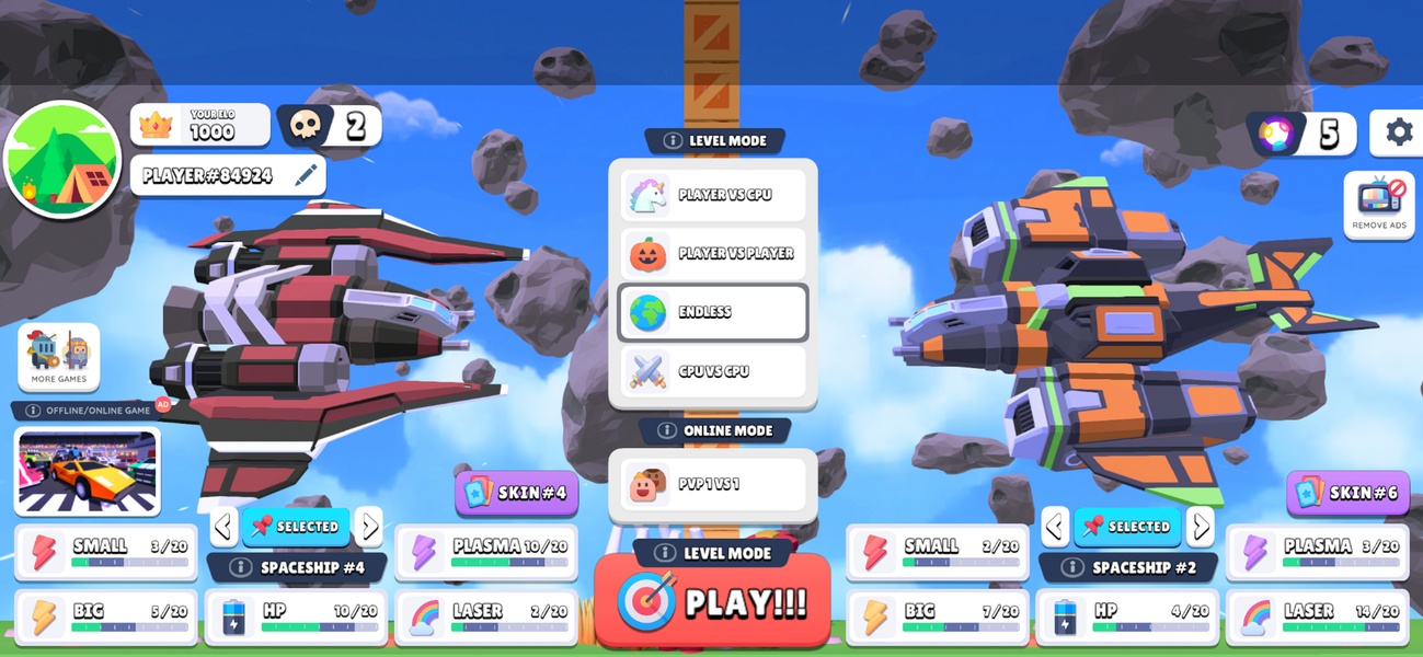 Spaceship 1 vs 1 Online - Preview 5