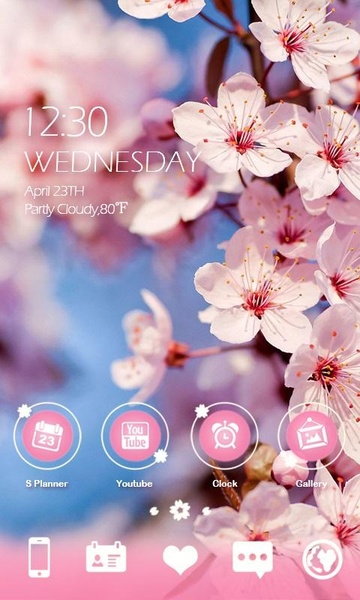 missflower GOLauncher EX Theme - Preview 6