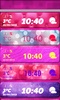 Pink Clock Weather Widget screenshot 2
