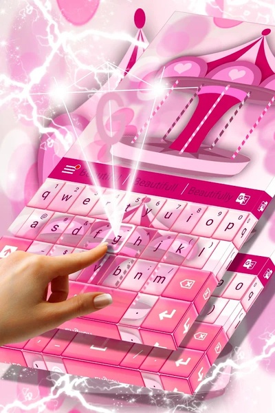 Pink Carousel Keyboard - Preview 3