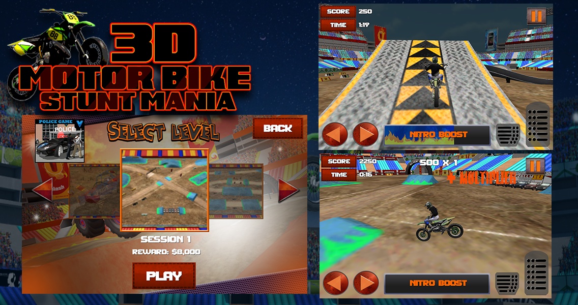 3d Motor Bike Stunt Mania - Preview 5