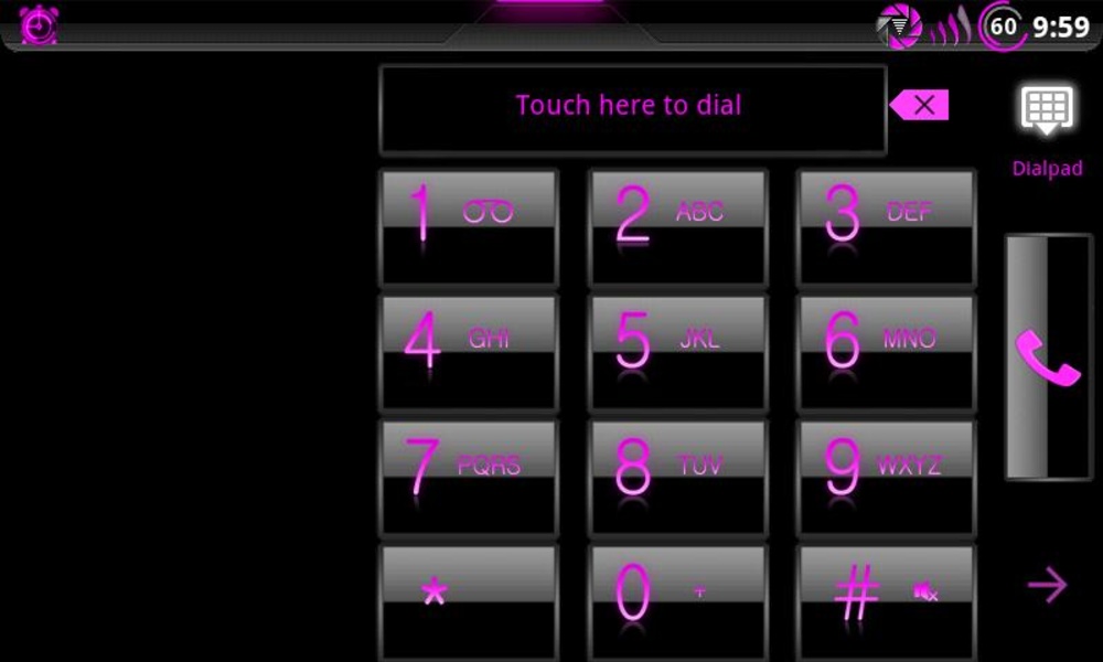 GoContacts Adea Pink Theme - Preview 1