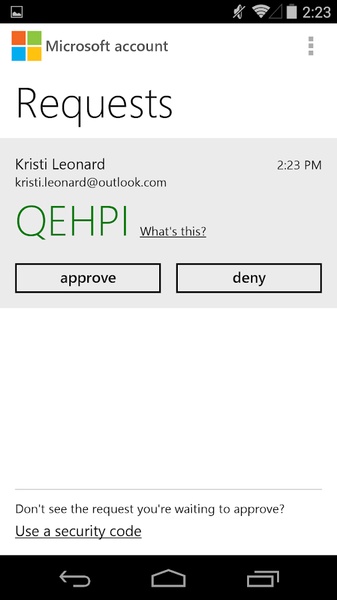 Microsoft account - Preview 1