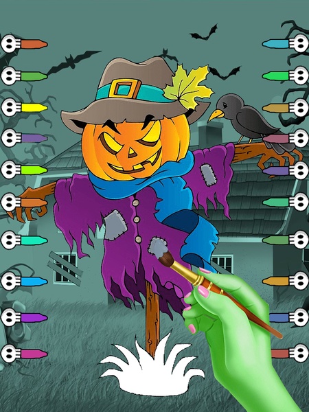Halloween Coloring Book - Preview 11