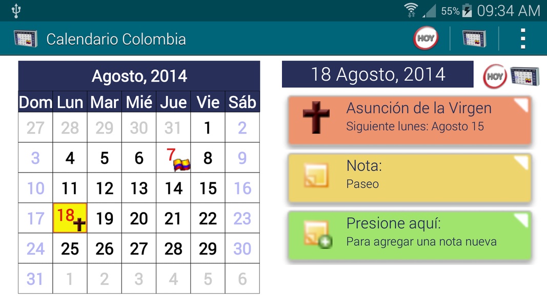 Calendario Festivos Colombia - Preview 4