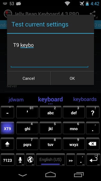 Jelly Bean Keyboard 4.3 - Preview 5