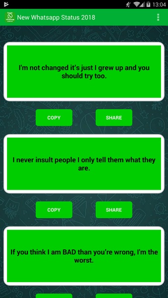 Smart Whatsapp Status 2018 - Preview 1
