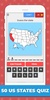 50 US States Map Quiz screenshot 4