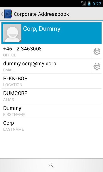 Corporate Addressbook - Preview 2