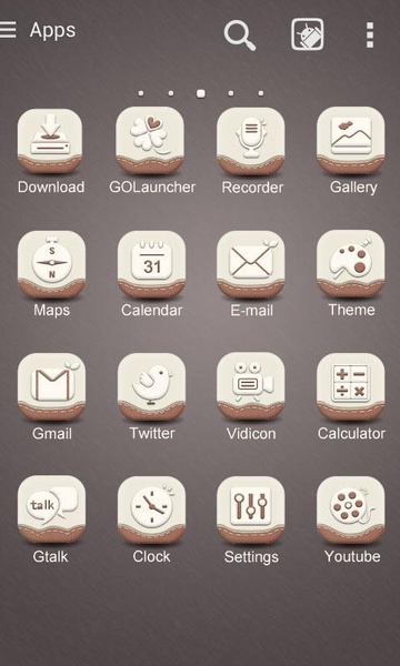 Higan GOLauncher EX Theme - Preview 3
